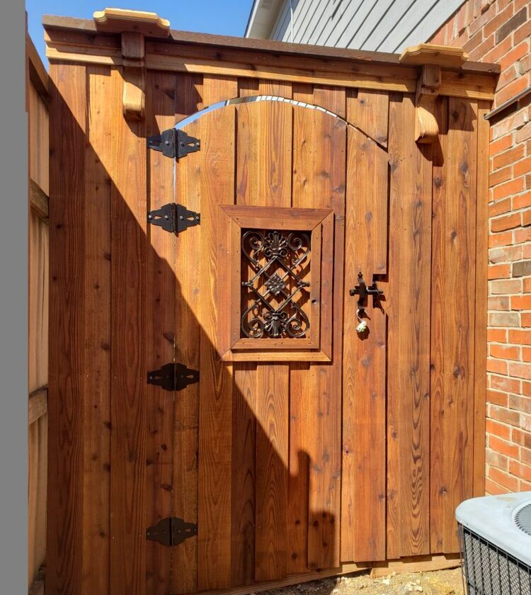 custom wood gate
