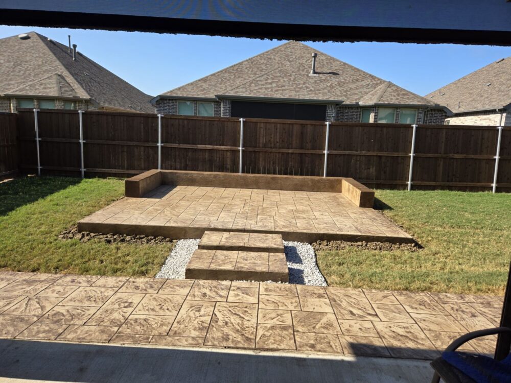 stamped concrete patio