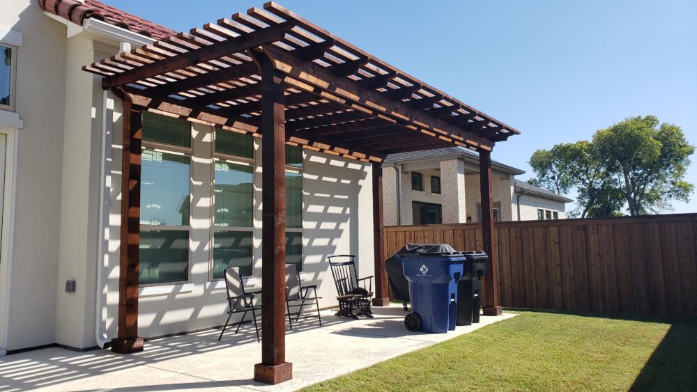 wood pergola